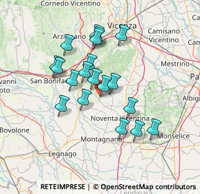 Mappa Via IV Novembre, 36040 Orgiano VI, Italia (11.93316)