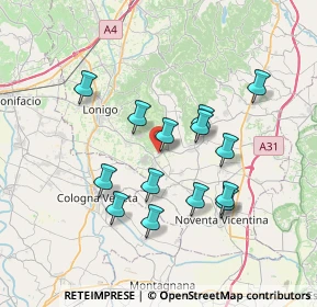 Mappa Via IV Novembre, 36040 Orgiano VI, Italia (6.49857)