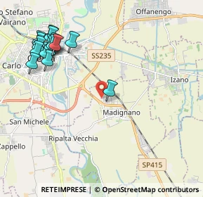 Mappa Via Comparina, 26020 Madignano CR, Italia (2.54375)