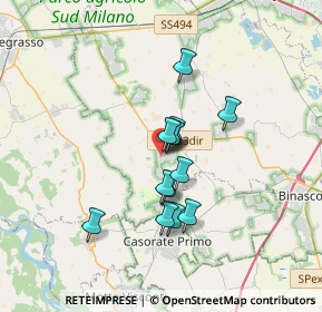 Mappa Largo Ponte di S Martino, 20088 Rosate MI, Italia (2.45)