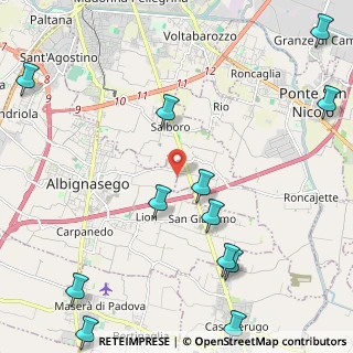 Mappa Via M. Ficino, 35124 Padova PD, Italia (3.0225)