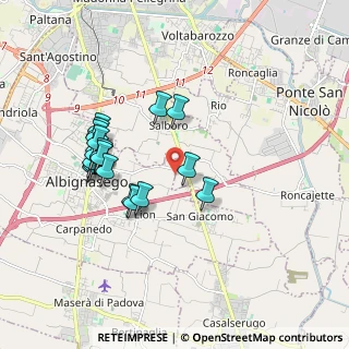 Mappa Via M. Ficino, 35124 Padova PD, Italia (1.755)