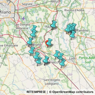 Mappa SP218, 26838 Tavazzano con Villavesco LO, Italia (7.287)