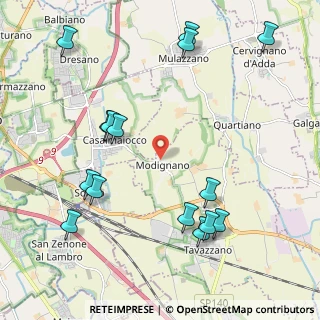 Mappa SP218, 26838 Tavazzano con Villavesco LO, Italia (2.48867)