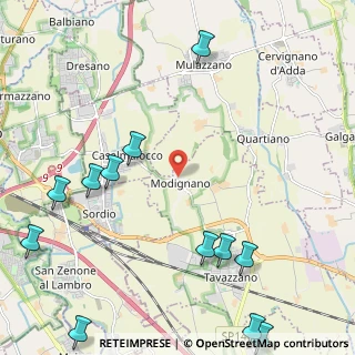 Mappa SP218, 26838 Tavazzano con Villavesco LO, Italia (3.07083)