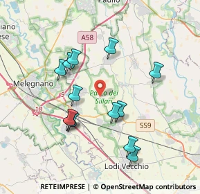 Mappa SP218, 26838 Tavazzano con Villavesco LO, Italia (3.54385)