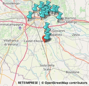 Mappa Viale dell'Industria, 37060 Buttapietra VR, Italia (8.1585)