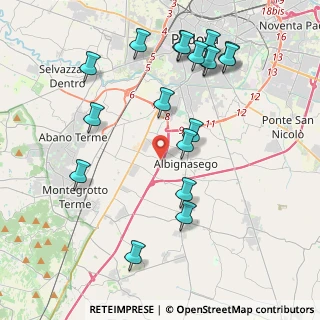 Mappa Vicolo G. Pascoli, 35020 Albignasego PD, Italia (4.50833)