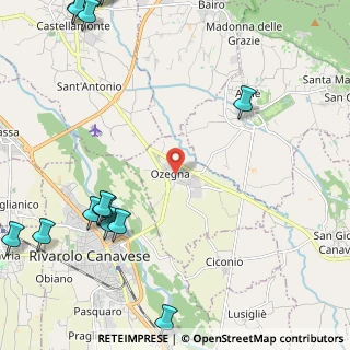 Mappa Via Boarelli, 10080 Ozegna TO, Italia (3.372)