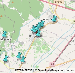 Mappa Corso Repubblica, 13040 Borgo d'Ale VC, Italia (2.04583)