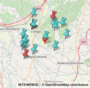 Mappa Via Sabbionara, 36045 Alonte VI, Italia (6.87778)