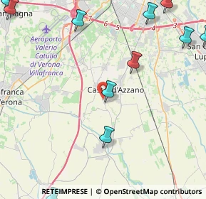 Mappa Via Forette, 37060 Castel d'Azzano VR, Italia (6.595)