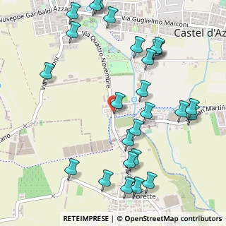 Mappa Via Forette, 37060 Castel d'Azzano VR, Italia (0.63077)