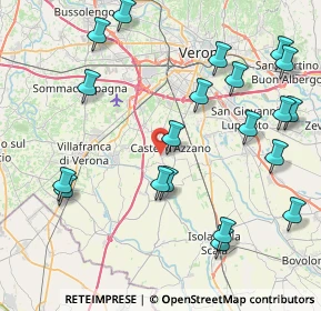 Mappa Via Forette, 37060 Castel d'Azzano VR, Italia (9.7475)