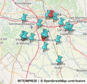 Mappa Via Forette, 37060 Castel d'Azzano VR, Italia (6.32056)