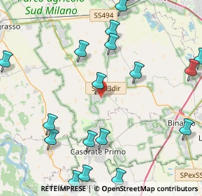 Mappa Via Giuseppe Gallotti, 20088 Rosate MI, Italia (5.7405)