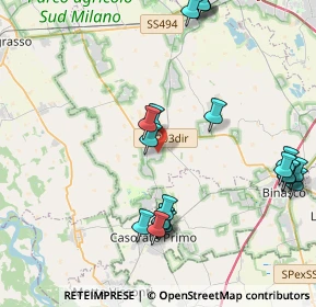 Mappa Via Giuseppe Gallotti, 20088 Rosate MI, Italia (4.8145)