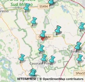 Mappa Via Giuseppe Gallotti, 20088 Rosate MI, Italia (5.623)