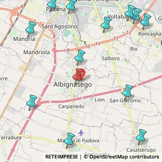 Mappa Via 35020, 35020 Albignasego PD, Italia (3.19308)