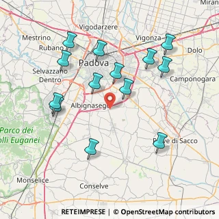 Mappa Via Moncenisio, 35020 Albignasego PD, Italia (8.10308)