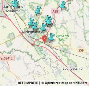 Mappa Via Maestri Del Lavoro, 20070 San Zenone al Lambro MI, Italia (3.99167)