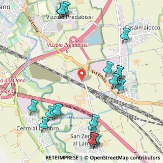 Mappa Via Maestri Del Lavoro, 20070 San Zenone al Lambro MI, Italia (1.3605)