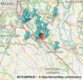 Mappa Via Maestri Del Lavoro, 20070 San Zenone al Lambro MI, Italia (6.27625)
