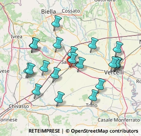 Mappa Via Italia, 13049 Tronzano Vercellese VC, Italia (14.813)