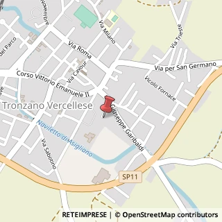 Mappa Via 24 Maggio, 6, 13049 Tronzano Vercellese, Vercelli (Piemonte)