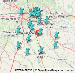 Mappa Via Tevere, 37060 Buttapietra VR, Italia (7.1985)