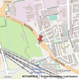 Mappa Strada Statale 9 Via Emilia, 309, 26858 Sordio, Lodi (Lombardia)