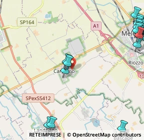 Mappa Via Salvo D'Acquisto, 20080 Carpiano MI, Italia (3.4345)