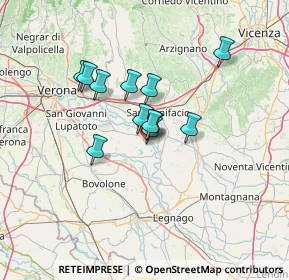 Mappa Via Saletto, 37055 Ronco All'Adige VR, Italia (9.35333)