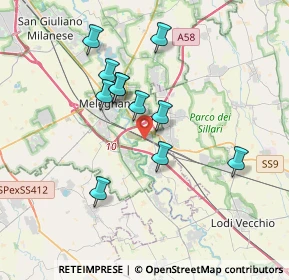Mappa PC Melegnano, 20070 Vizzolo Predabissi MI, Italia (3.16909)
