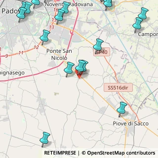 Mappa Via S. Benedetto, 35020 Legnaro PD, Italia (6.703)