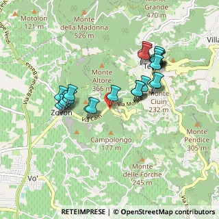 Mappa Via Calti, 35030 Vo PD, Italia (0.86667)