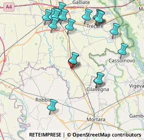 Mappa Via Dante Alighieri, 28079 Vespolate NO, Italia (9.064)