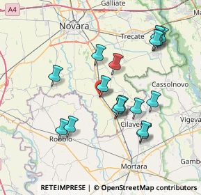 Mappa Via Dante Alighieri, 28079 Vespolate NO, Italia (7.26824)