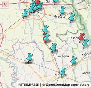 Mappa Via Dante Alighieri, 28079 Vespolate NO, Italia (9.9585)