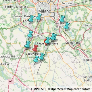 Mappa Via dei Pini, 20072 Pieve Emanuele MI, Italia (6.56923)