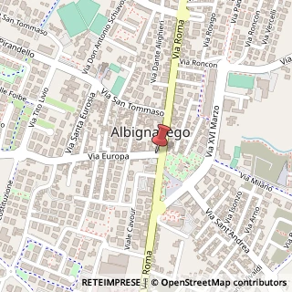 Mappa Via Europa, 4/6, 35020 Albignasego, Padova (Veneto)
