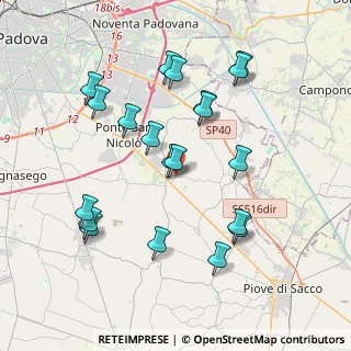 Mappa Via Rossa Guido, 35020 Legnaro PD, Italia (3.9115)