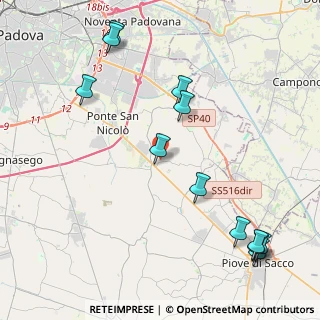 Mappa Via Rossa Guido, 35020 Legnaro PD, Italia (5.21667)