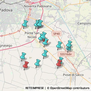 Mappa Via Rossa Guido, 35020 Legnaro PD, Italia (3.61938)