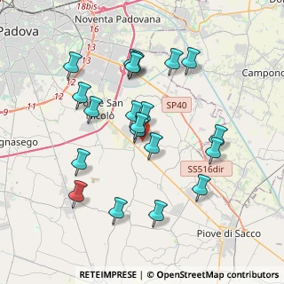 Mappa Via Rossa Guido, 35020 Legnaro PD, Italia (3.6445)