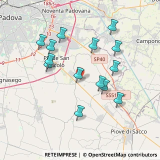 Mappa Via Rossa Guido, 35020 Legnaro PD, Italia (3.81857)