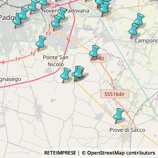 Mappa Via Rossa Guido, 35020 Legnaro PD, Italia (6.3545)