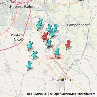 Mappa Via Roma, 35020 Sant'Angelo di Piove di Sacco PD, Italia (2.84167)