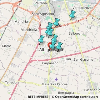 Mappa Via G. Bonetto, 35020 Albignasego PD, Italia (1.11083)