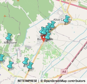 Mappa Via Matteotti, 13040 Borgo d'Ale VC, Italia (1.99417)